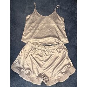 Express Satin Pajama Set Cami &‎ Shorts Women's Medium Sleepwear PJs